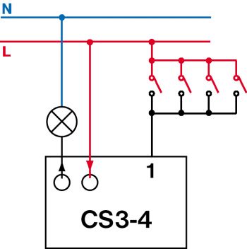 Elektrobock CS3-4B Relais de recul encastré 